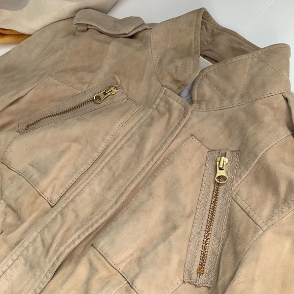 Adam Lippes suede beige jacket size 2 or XS - Picture 5 of 12